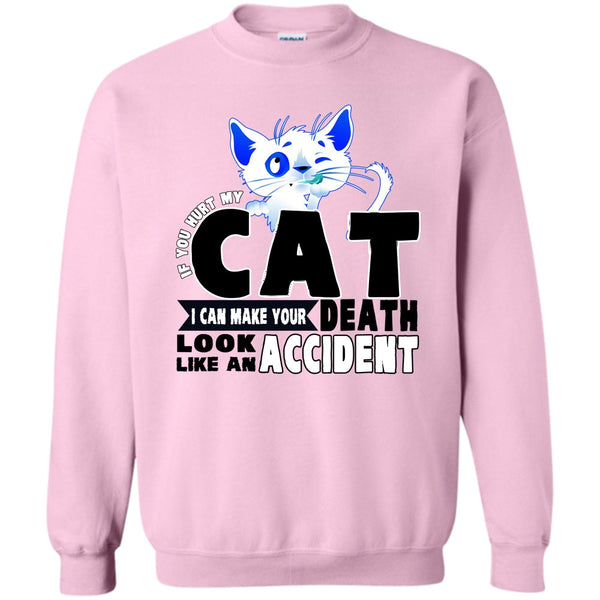 Funny Cat T Shirt, If You Hurt My Cat Sweatshirt