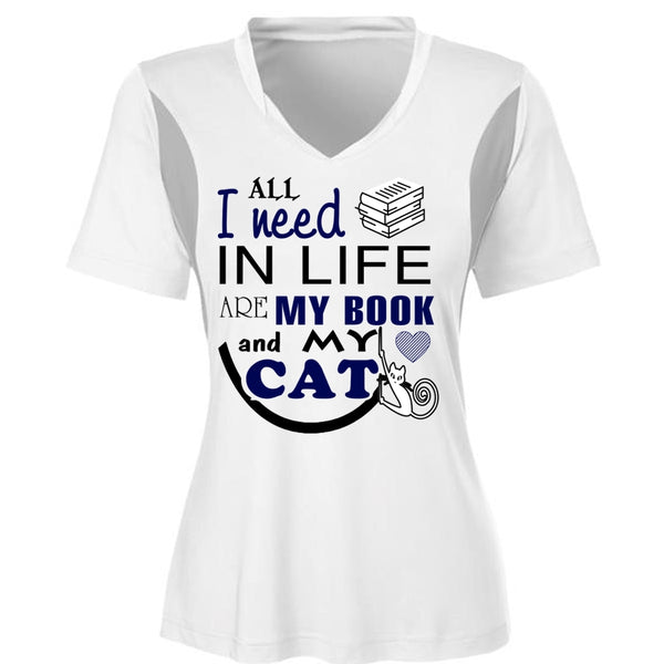 All I Need In Life Are My Book And My Cat T Shirt, I Love Cat T Shirt, Cool Pets T Shirt