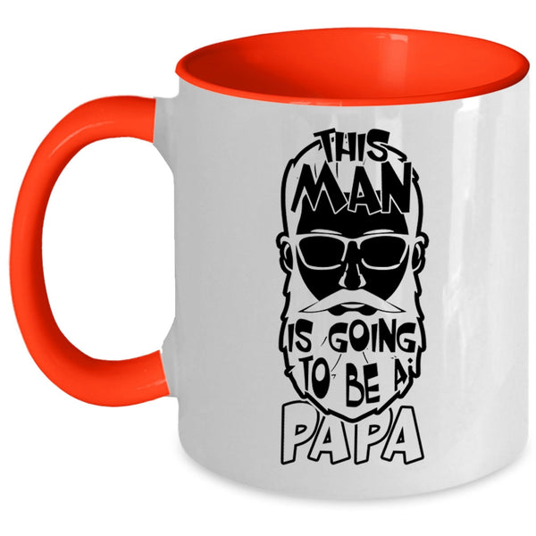 Awesome Papa Coffee Mug, This Man Is Going To Be A Papa Accent Mug