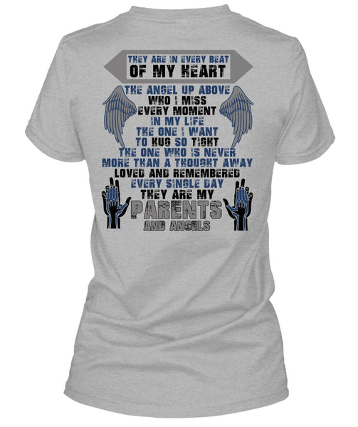 They Are My Parents And Angels T Shirt, I Love Mom T Shirt