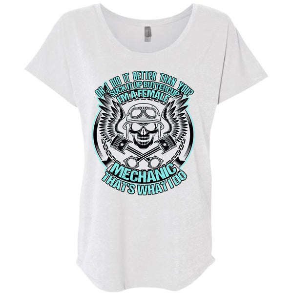 I'm A Female Mechanic T Shirt, Being A Mechanic T Shirt, Awesome T-Shirts