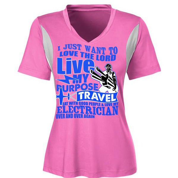 Love My Electrician T Shirt, My Purpose Travel T Shirt, Awesome T-Shirts