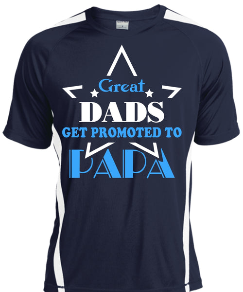 Great Dads Get Promoted To Papa T Shirt, Father's Day T Shirt