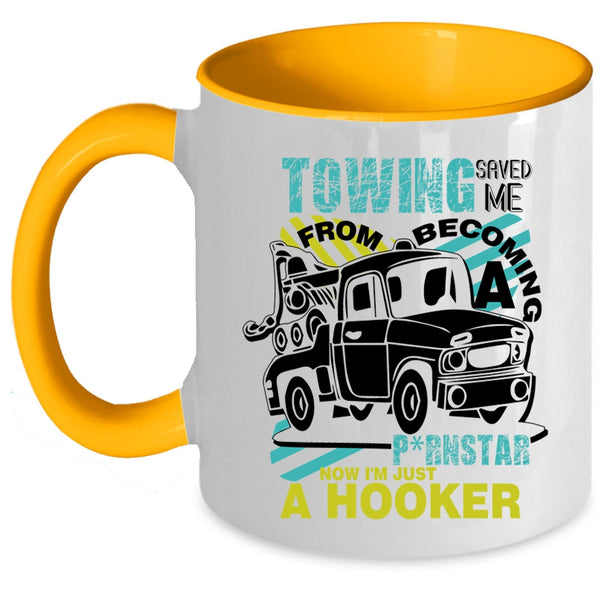 Become Tow Truck Driver Coffee Mug, Cool Towing Accent Mug