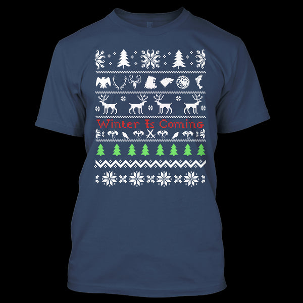 A black t-shirt with the shopify logo