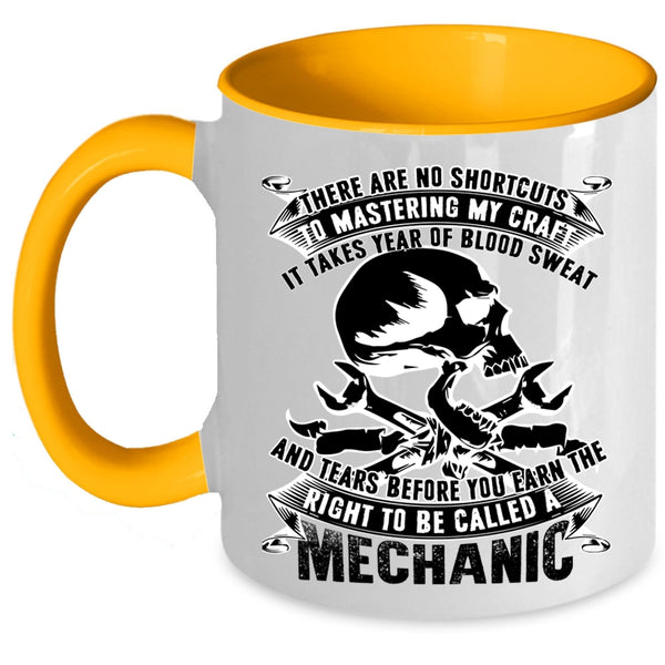 I Raise A Mechanic Coffee Mug, To Be Called A Mechanic Accent Mug