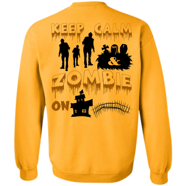 Wait For Halloween T Shirt, Keep Calm Zombie On Sweatshirt