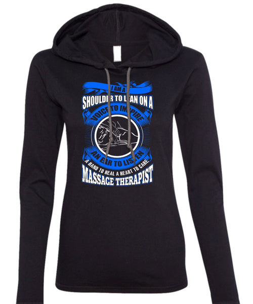 Massage Therapist T Shirt, Voice To Inspire T Shirt (Anvil Ladies Ringspun Hooded)