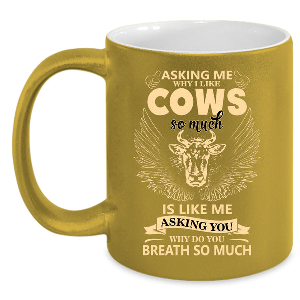I Like Cows So Much Coffee Mug, Funny Gift For Farmer Coffee Cup