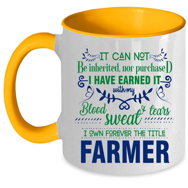 Cute Gift For Farmer Coffee Mug, Farmer Accent Mug