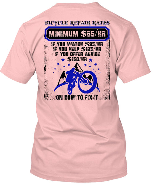 Bicycle Repair Rates T Shirt, I Love Mechanic T Shirt