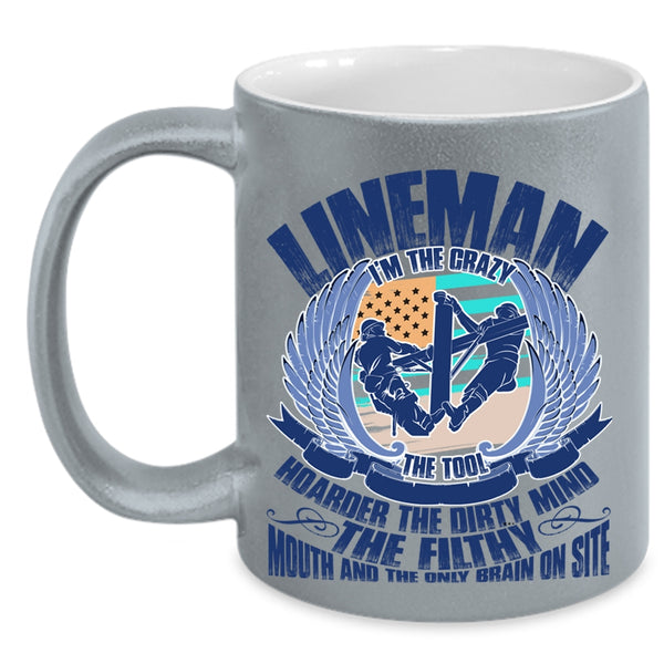 Awesome Gift For Linemans Coffee Mug, Lineman Accent Mug