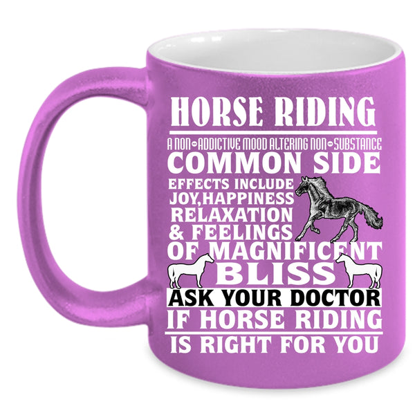 Horse Riding Coffee Mug, Cool Gift For Equestrian Coffee Cup