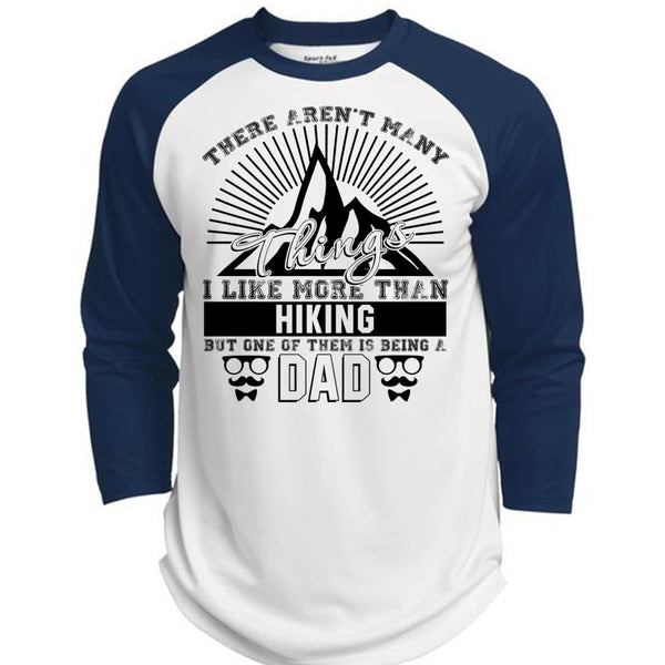I Like More Than Hiking T Shirt, Love Hiking T Shirt, Awesome T-Shirts  (Polyester Game Baseball Jersey)