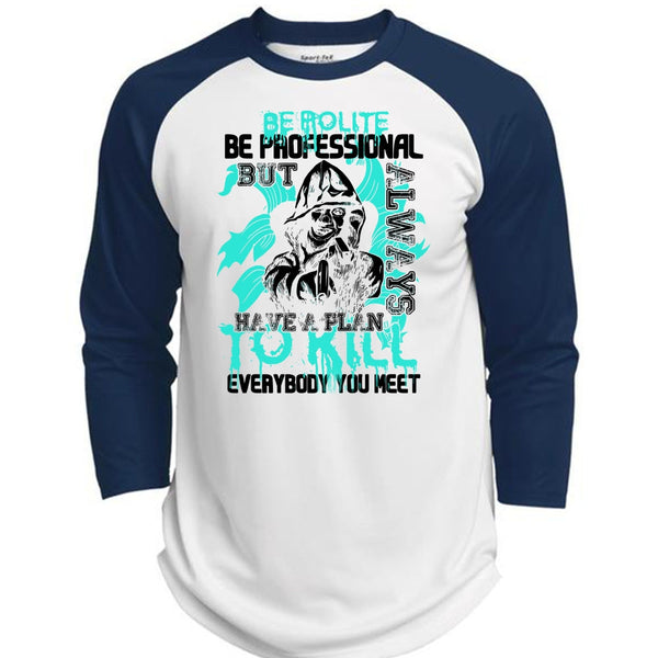 Be Polite Be Professional T Shirt, I Love Gunning T Shirt, Awesome T-Shirts  (Polyester Game Baseball Jersey)