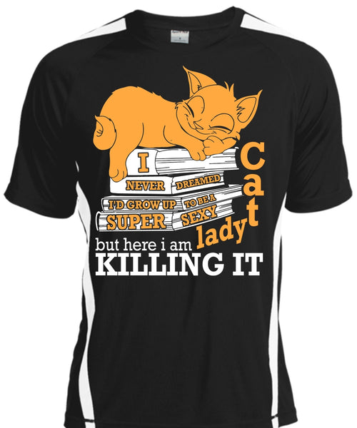 A black t-shirt with the shopify logo