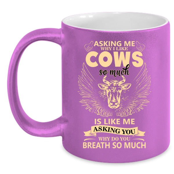 I Like Cows So Much Coffee Mug, Funny Gift For Farmer Coffee Cup