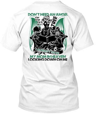 A black t-shirt with the shopify logo