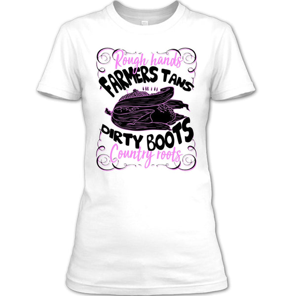Rough Hands Farmers Tans T Shirt, Coolest Farmer T Shirt