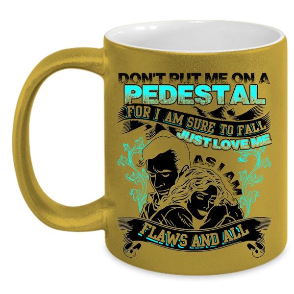 Cool Just Married Coffee Mug, I Am Sure To Fall Just Love Me Accent Mug