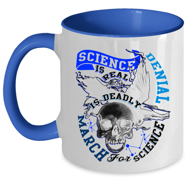 March For Science Coffee Mug, Science Is Real Accent Mug