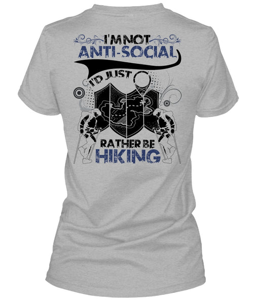I'd Just Rather Be Hiking T Shirt, I Love Hiking T Shirt