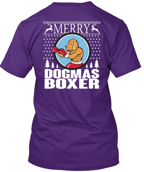 Merry Dogmas Boxer T Shirt, This Girl Loves Christmas T Shirt