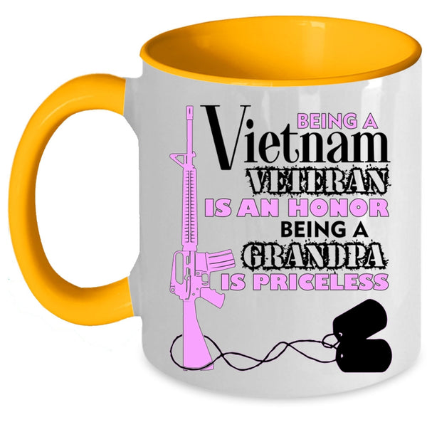 Being A Grandpa Coffee Mug, Being A Vietnam Veteran Accent Mug