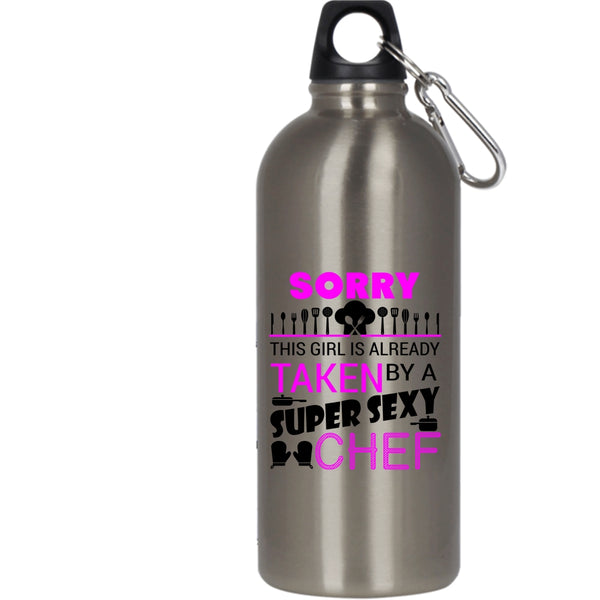 This Girl Is Already Taken By A Chef 20 oz Stainless Steel Bottle,Just Married Outdoor Sports Water Bottle