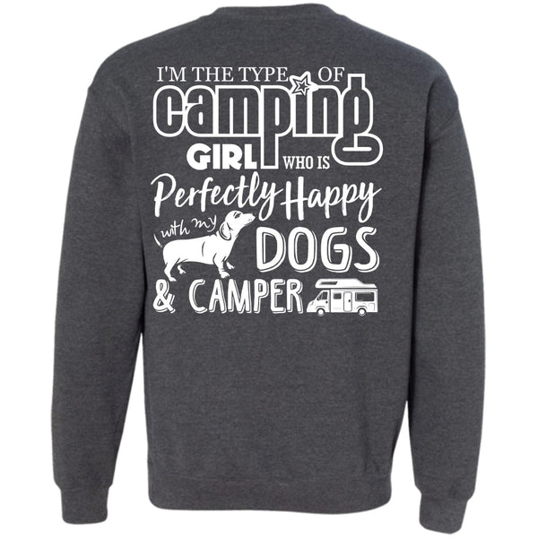Dogs And Camper T Shirt, I Love Camping Sweatshirt