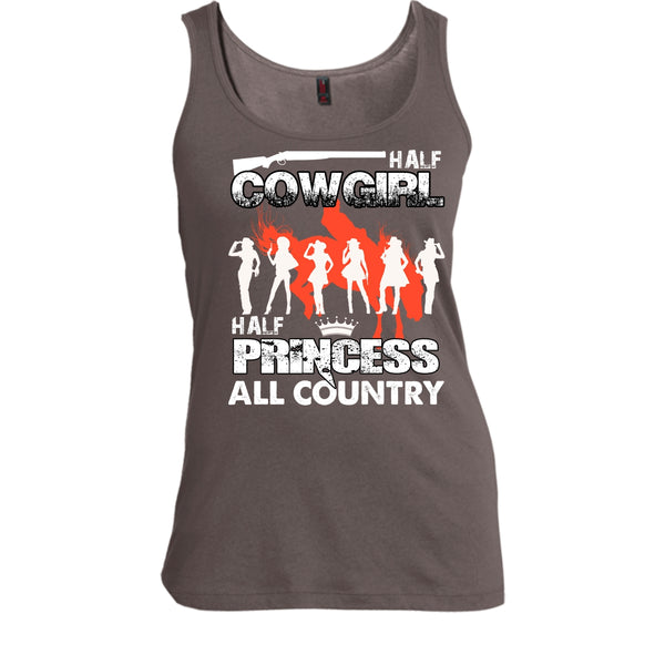 Half Cowgirl T Shirt, Half Princess T Shirt, Cool T Shirt