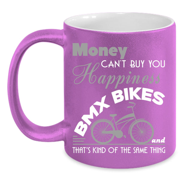 BMX Bikes Make Me Happy Coffee Mug, Cool Bikers Coffee Cup