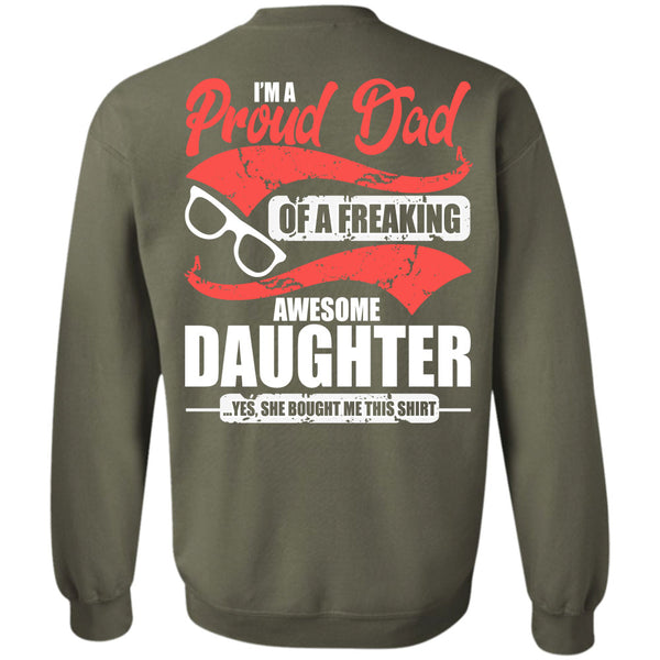Awesome Daughter T Shirt, I Love Dad Sweatshirt