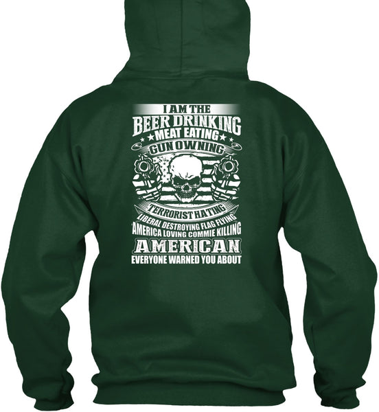 Meat Eating Gun Owning T Shirt, American T Shirt
