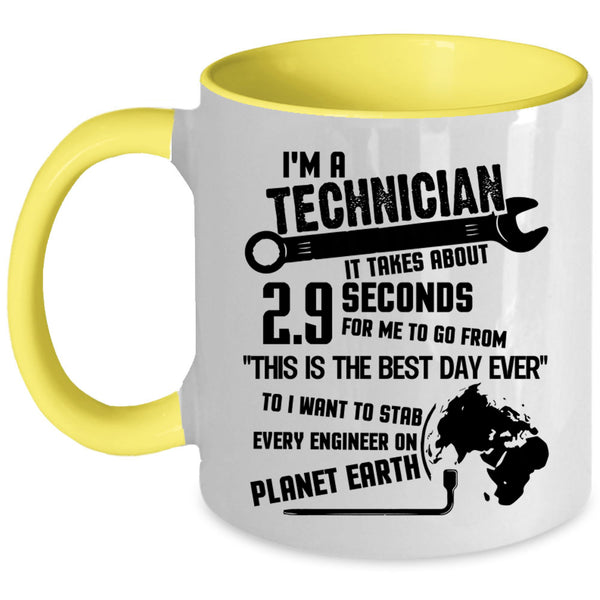 Awesome Technician Coffee Mug, I'm A Technician Accent Mug