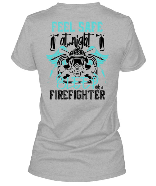 Sleep With A Firefighter T Shirt, I Love Firefighter T Shirt