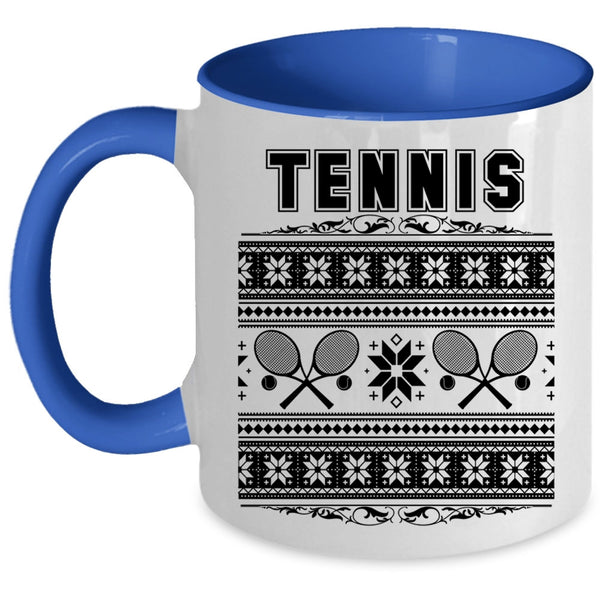 Christmas Family Vacation Coffee Mug, Tennis Accent Mug