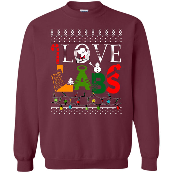 Coolest Labs Lover T Shirt, Dog Merry Christmas Sweatshirt