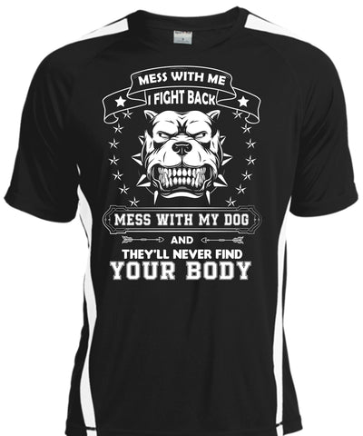 A black t-shirt with the shopify logo