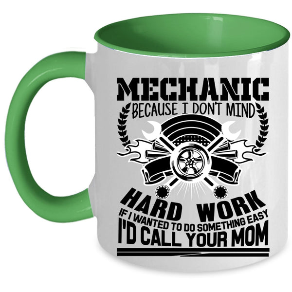 Cute Mechanics Coffee Mug, Mechanic Accent Mug