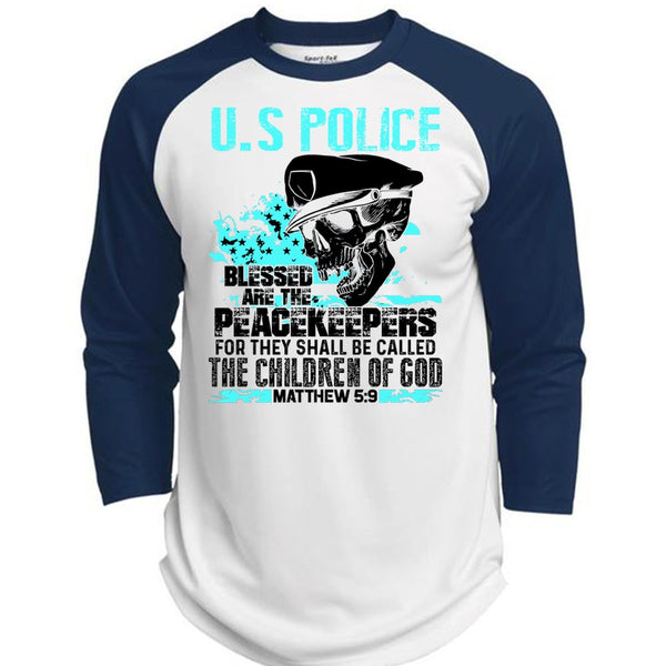 US Police T Shirt, I Love Police T Shirt, Awesome T-Shirts  (Polyester Game Baseball Jersey)
