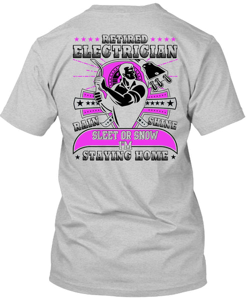 Retired Electrician T Shirt, I Love Electrician T Shirt
