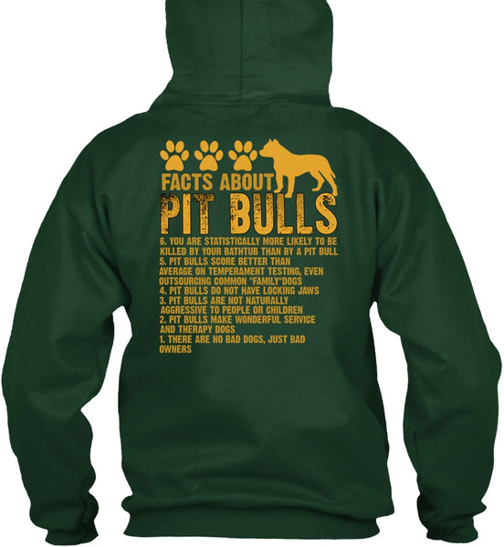 Facts About Pit Bulls T Shirt, There Are No Bad Dogs T Shirt
