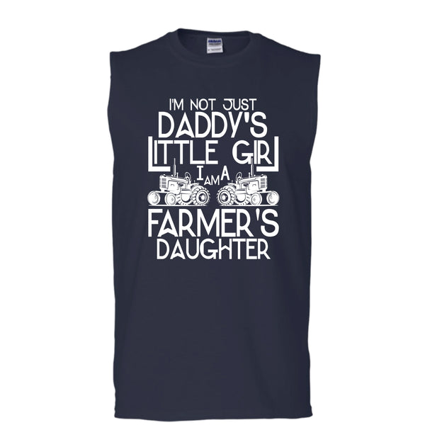 I'm Not Just A Daddy's Girl T Shirt, I'm A Daughter's Farmer T Shirt, Cool T Shirt (Men's Cotton Sleeveless)
