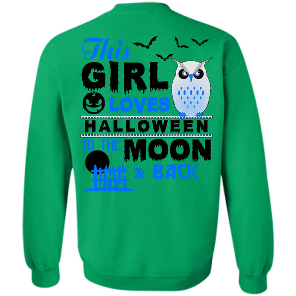 Wait For Halloween T Shirt, This Girl Loves Halloween To The Moon And Back Sweatshirt