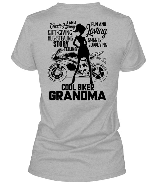 Cool Biker Grandma T Shirt, I Love Biking T Shirt