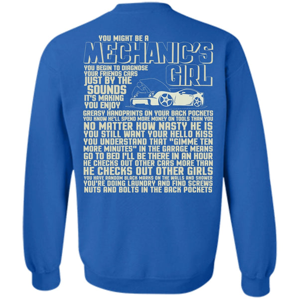 He Checks Out Other Girls T Shirt, I Love Mechanic Sweatshirt