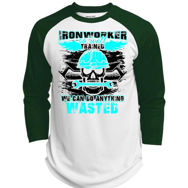 Ironworker So Well Trained T Shirt, I Love Ironworker T Shirt, Awesome T-Shirts  (Polyester Game Baseball Jersey)