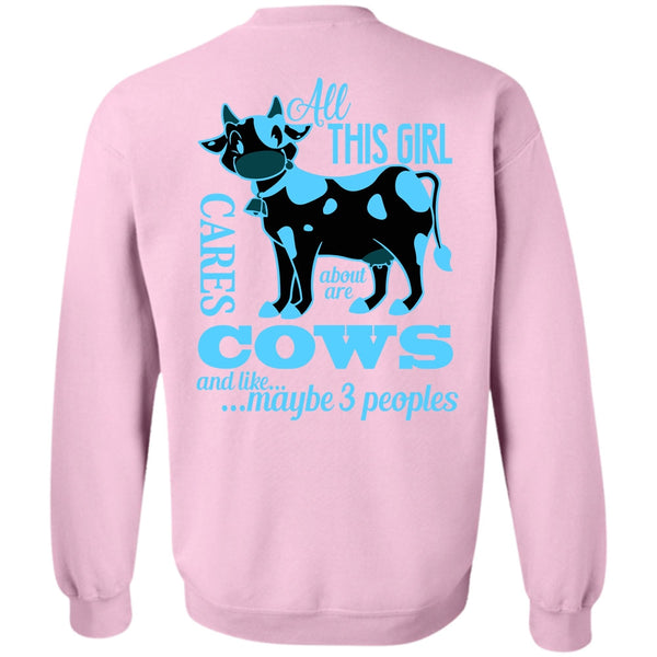 Being A Farmer T Shirt, All This Girl Cares About Are Cows Sweatshirt