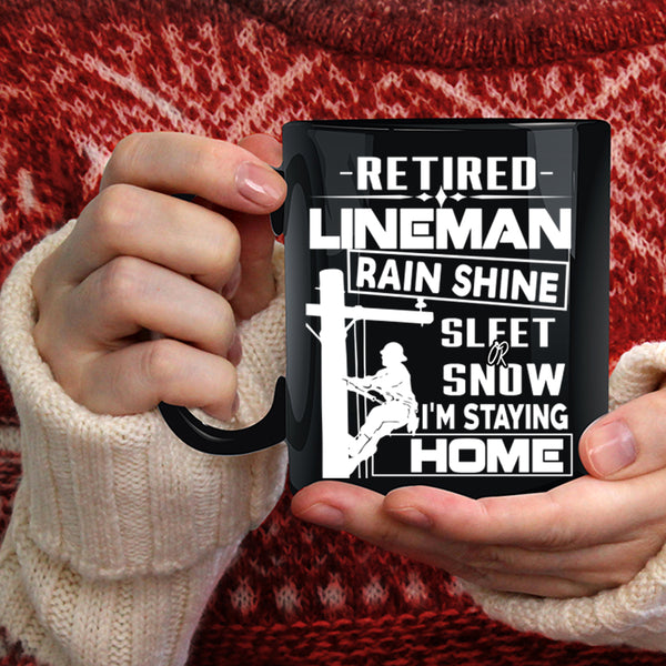 Retired Lineman Coffee Mug, Cool Grandpa Coffee Cup